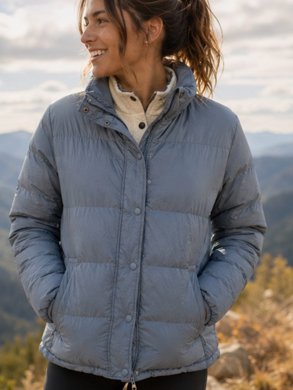 Patagonia Women’s Silent Down Jacket Black 700 Fill Recycled Down Size L FA18